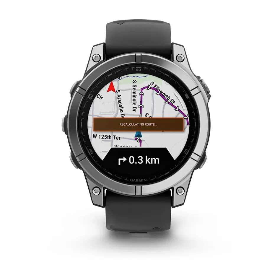 * Fenix E, Amoled Stainless Steel With Black Silicone Band