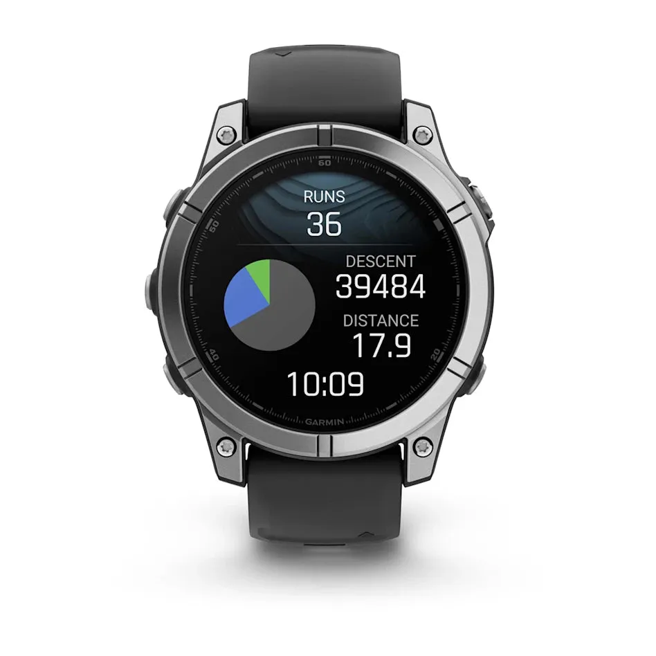* Fenix E, Amoled Stainless Steel With Black Silicone Band