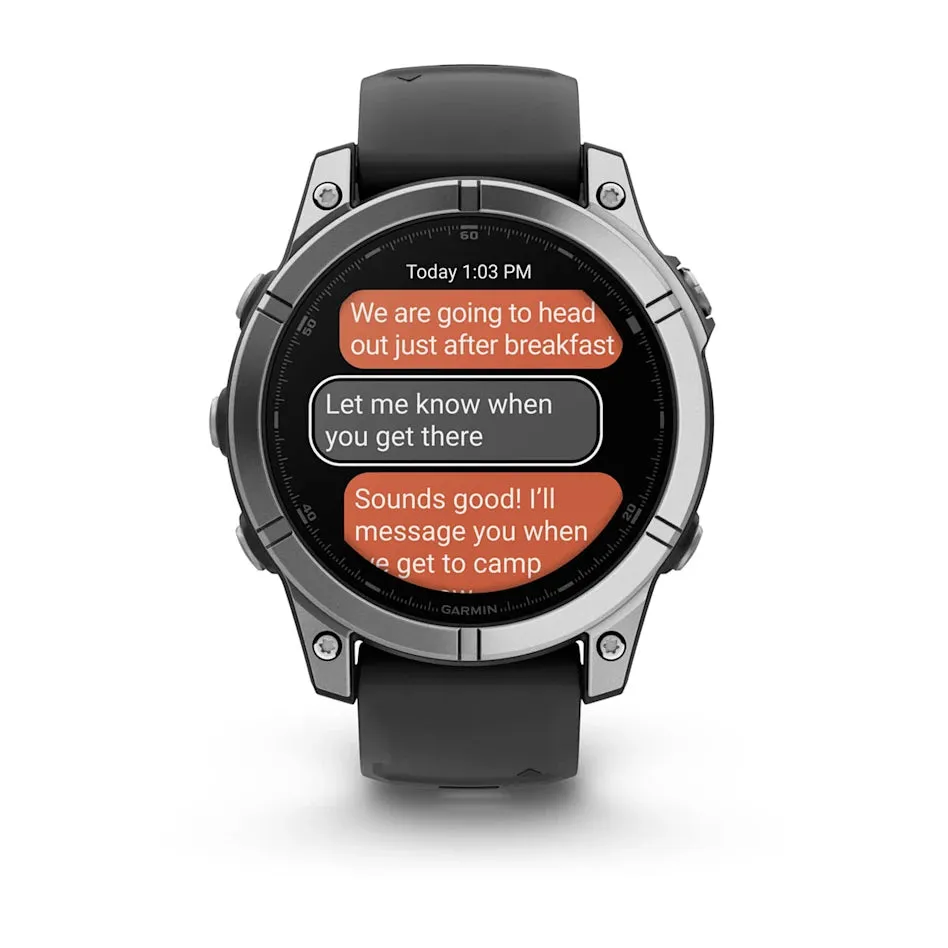 * Fenix E, Amoled Stainless Steel With Black Silicone Band