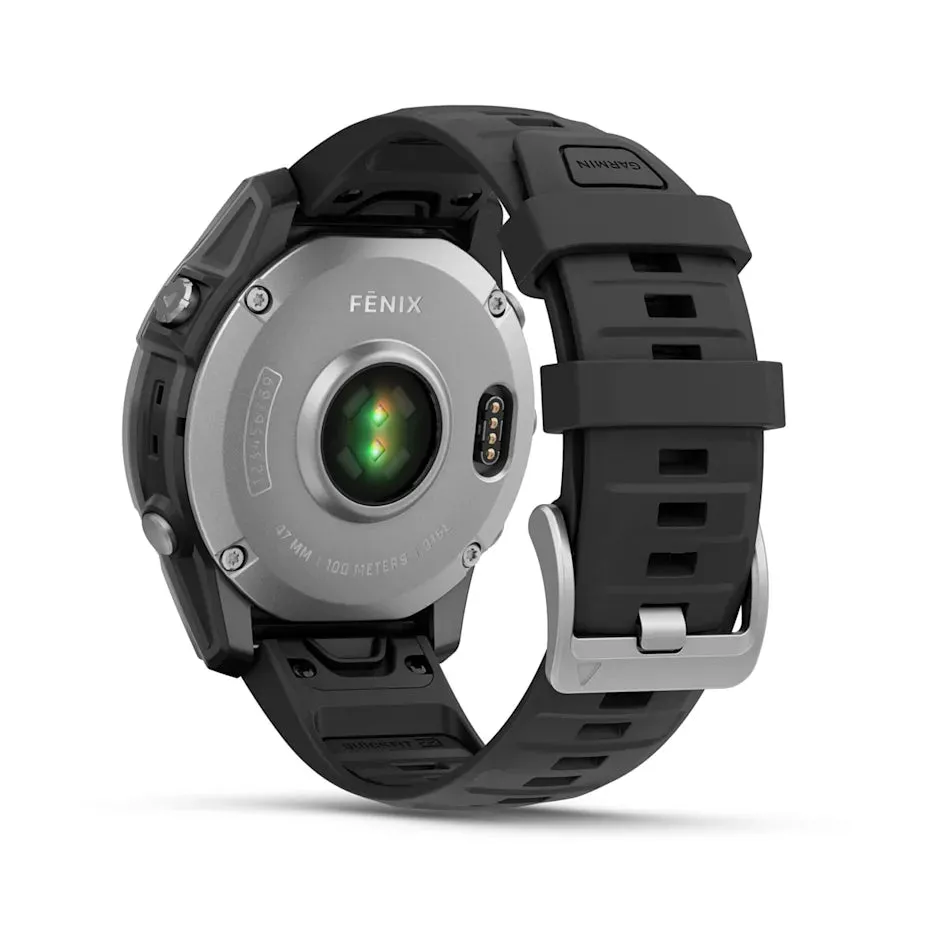 * Fenix E, Amoled Stainless Steel With Black Silicone Band