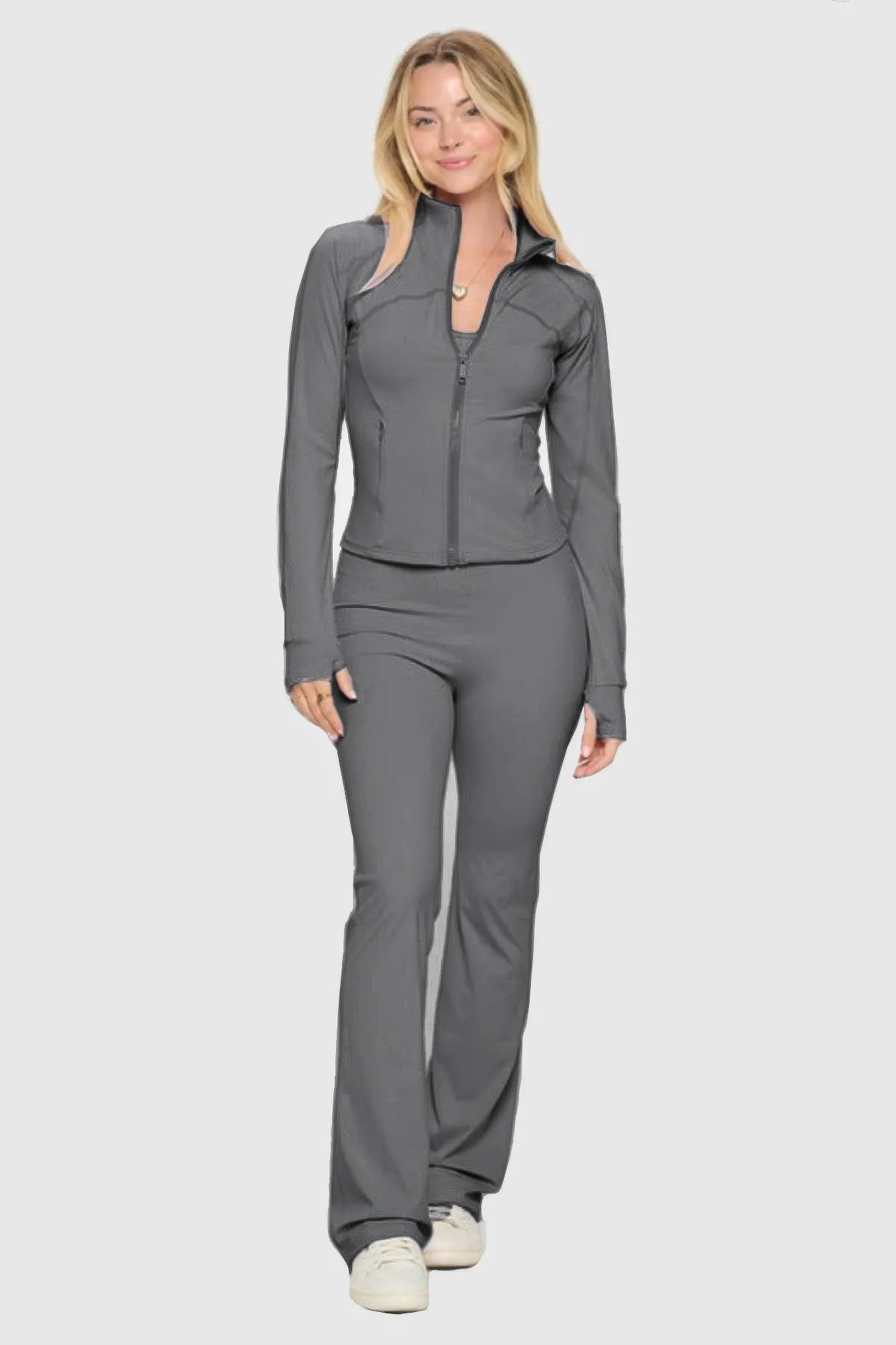 ⭐⭐⭐⭐⭐    Yoga <1>"Women Premium Clothing /Yoga Jacket & Jumpsuit Set"<1/>