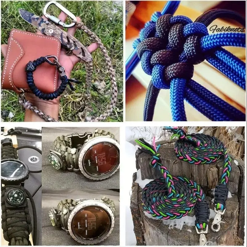 100m Paracord Outdoor Camping Rope Braided