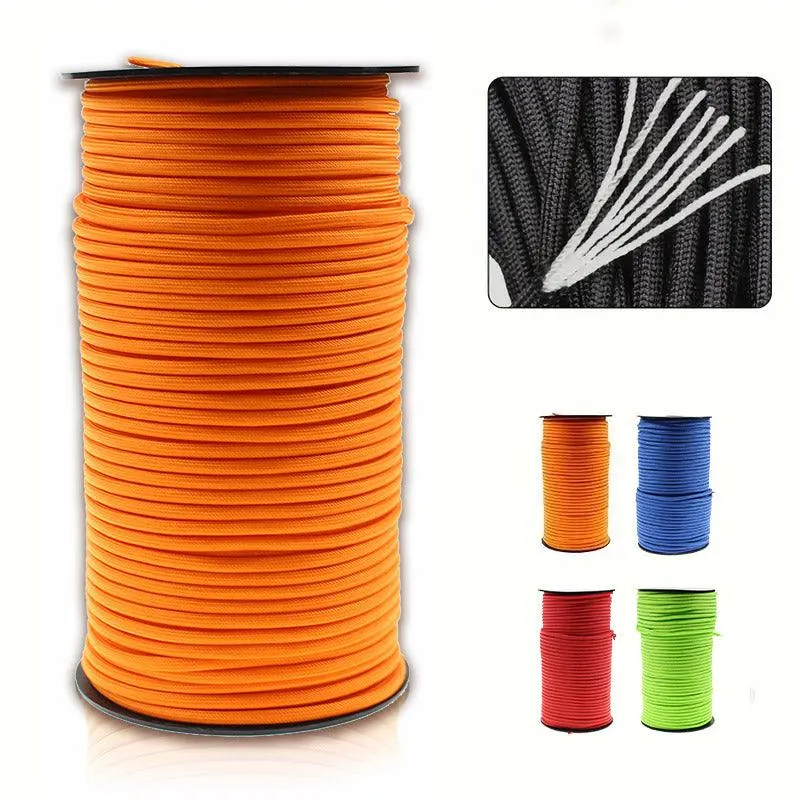 100m Paracord Outdoor Camping Rope Braided