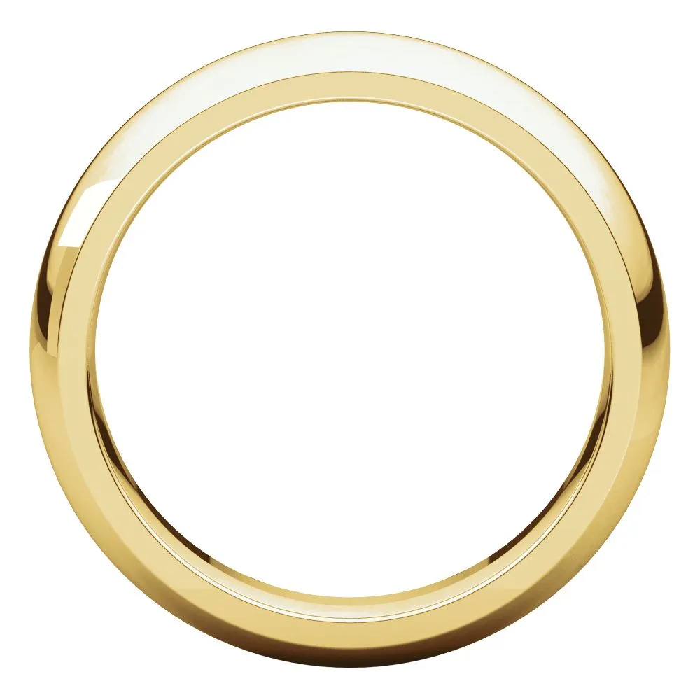 10k Yellow Gold 5mm Comfort Fit Band, Size 8