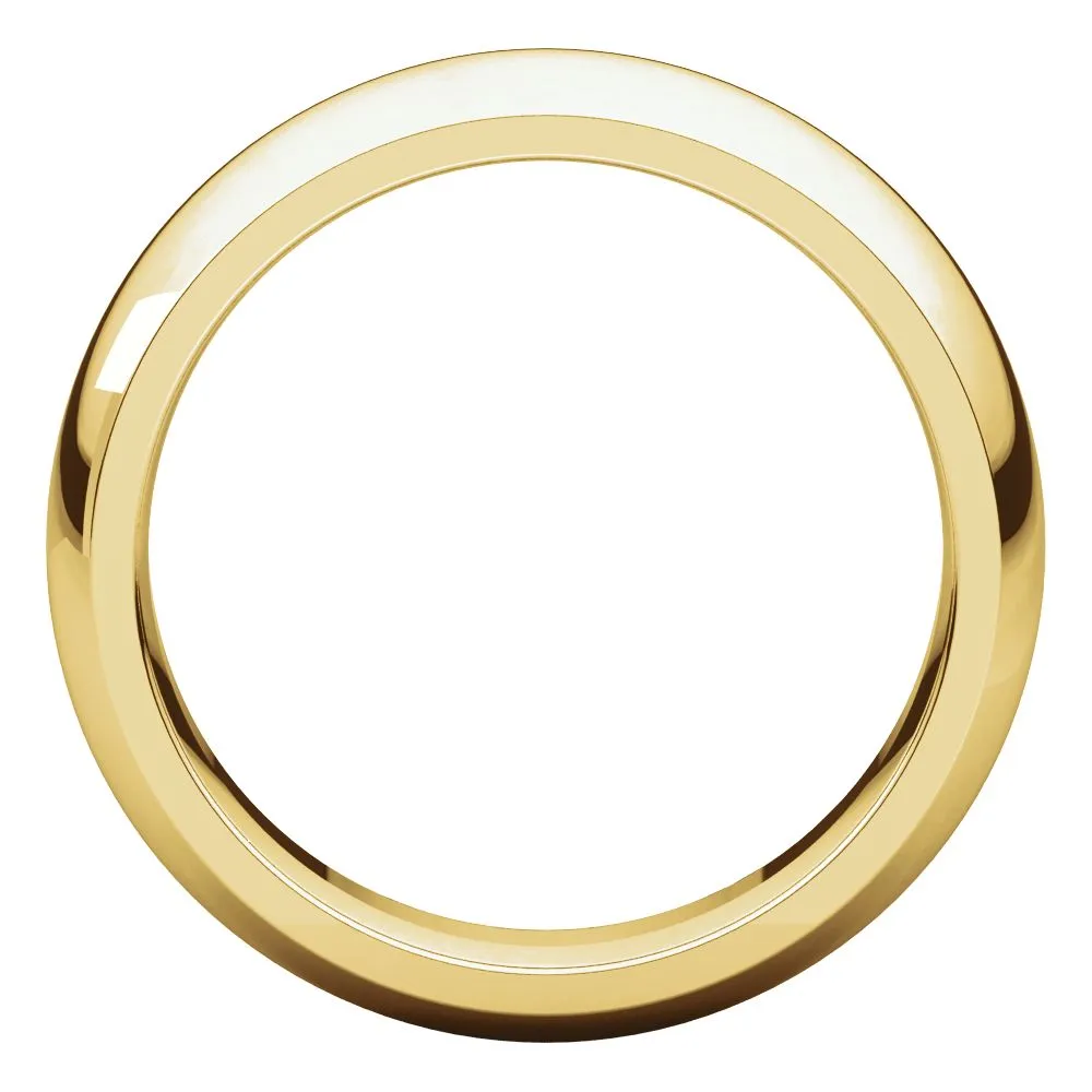 10k Yellow Gold 6mm Comfort Fit Band, Size 6