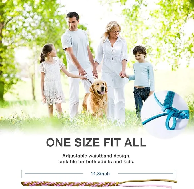 12 Pack Mosquito Repellent Bracelets, Individually Wrapped PU Leather Insect & Bug Repellent Wrist Bands for Kids & Adults Outdoor Camping Fishing Traveling