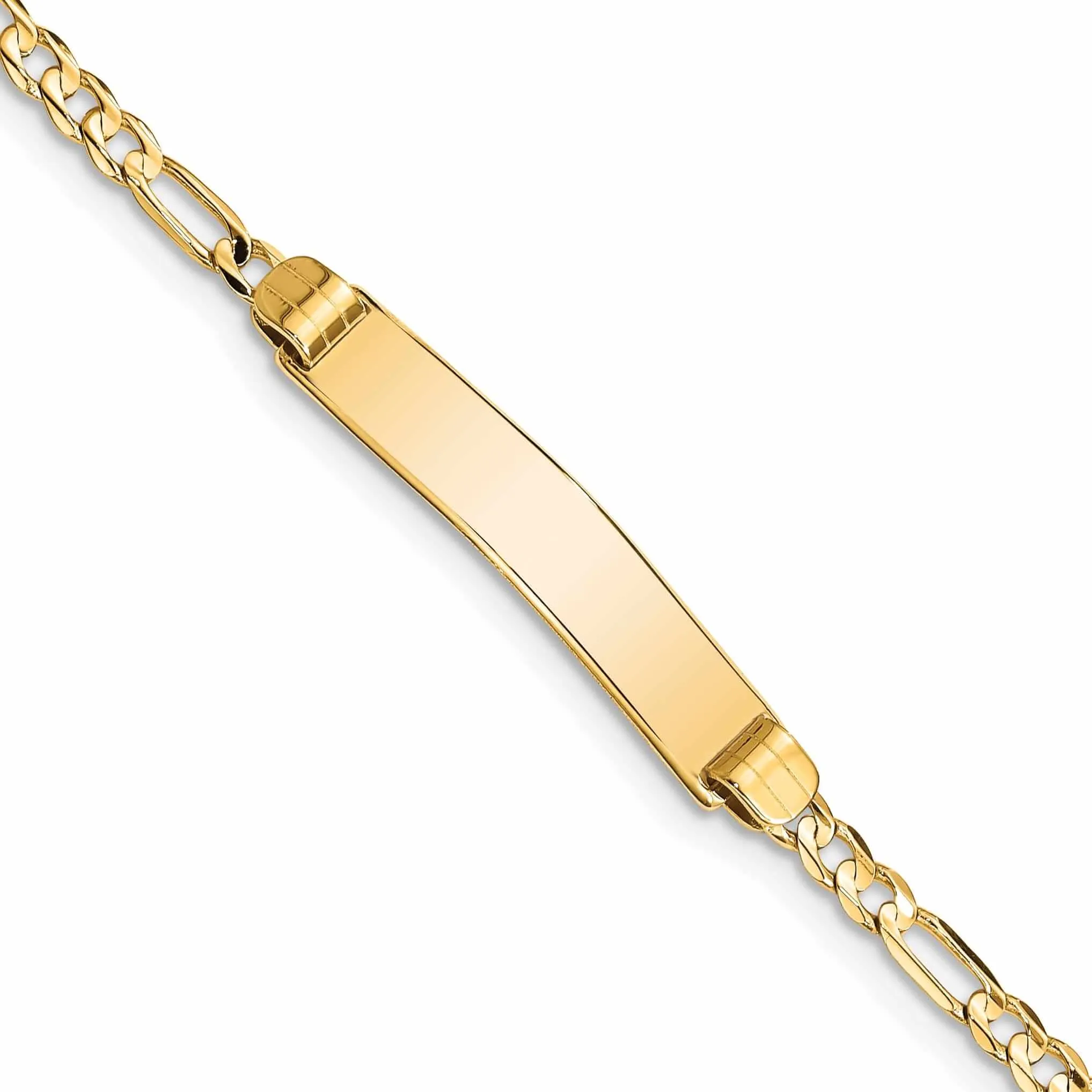 14k Gold Figaro ID Bracelet