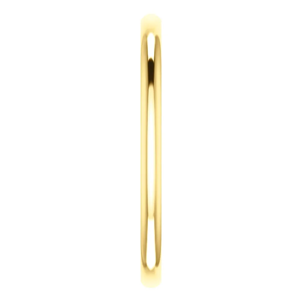 14k Yellow Gold 1.5mm Comfort Fit Band, Size 5