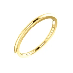 14k Yellow Gold 1.5mm Comfort Fit Band, Size 5