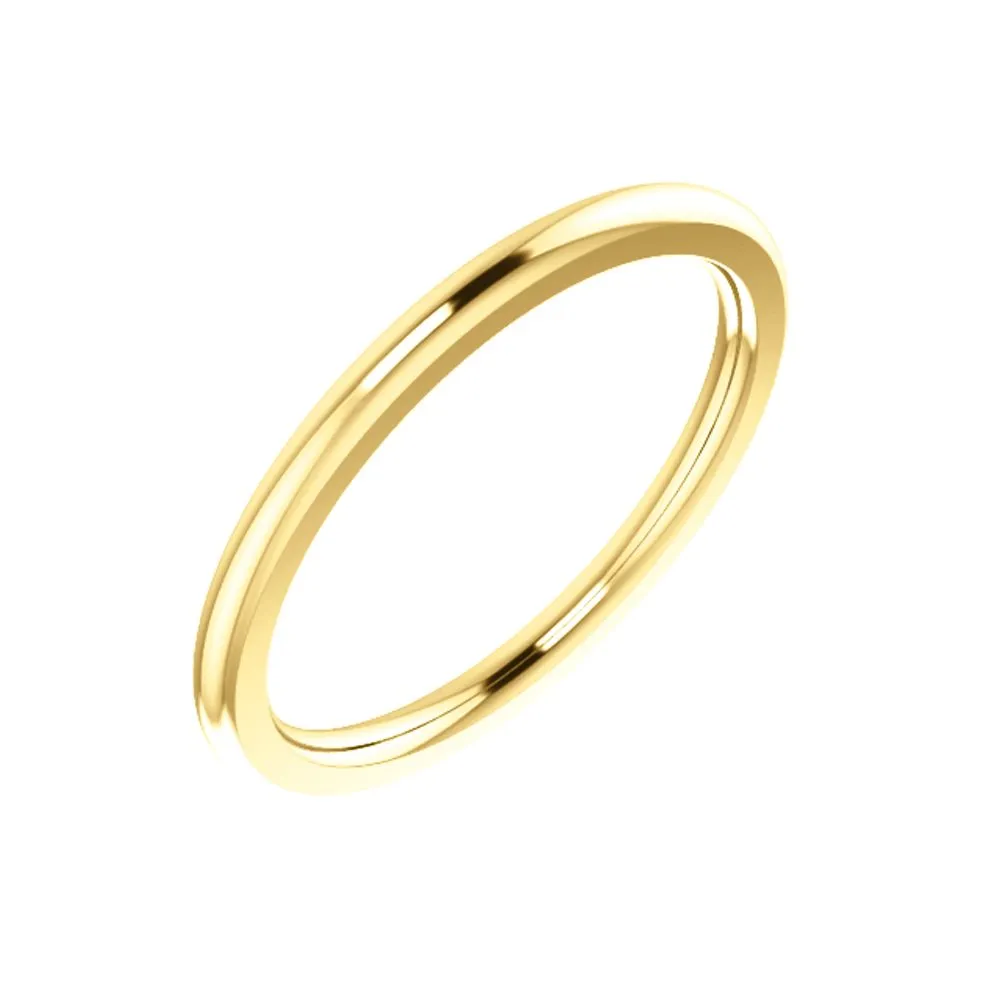 14k Yellow Gold 1.5mm Comfort Fit Band, Size 5