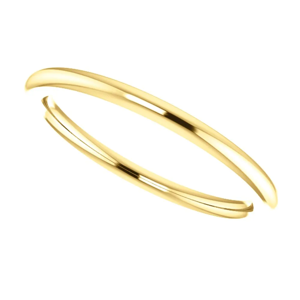 14k Yellow Gold 1.5mm Comfort Fit Band, Size 5