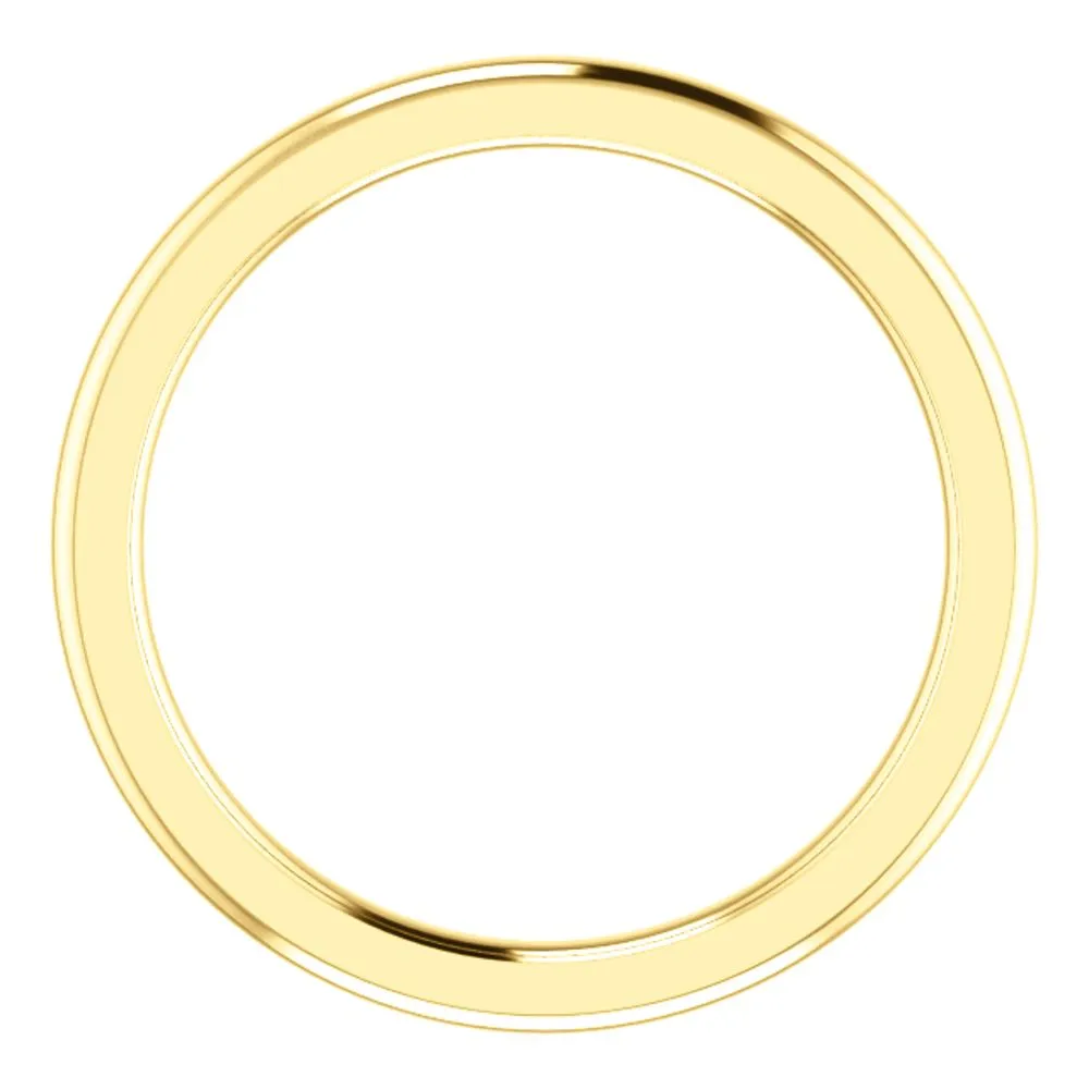 14k Yellow Gold 1.5mm Comfort Fit Band, Size 5