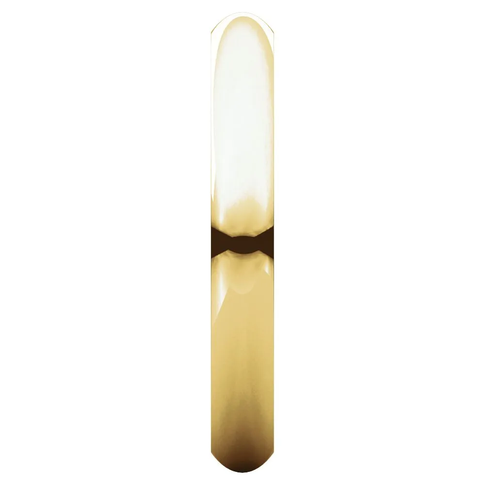 14k Yellow Gold 3mm Comfort Fit Band, Size 12
