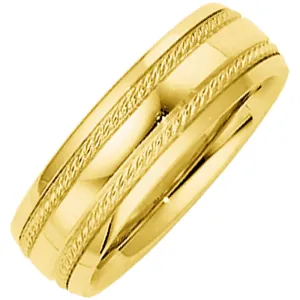 14k Yellow Gold Comfort-Fit Band, Size 7