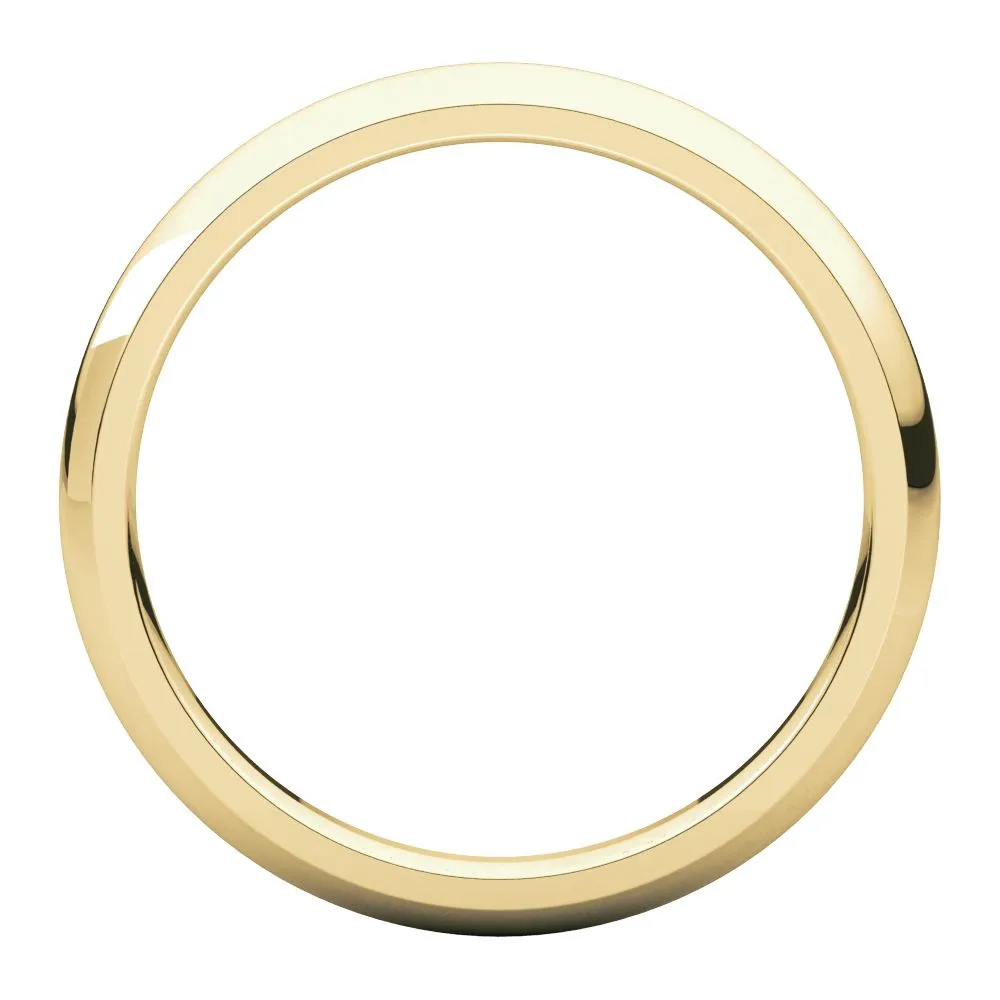 18k Yellow Gold 2.5mm Comfort Fit Band, Size 5.5