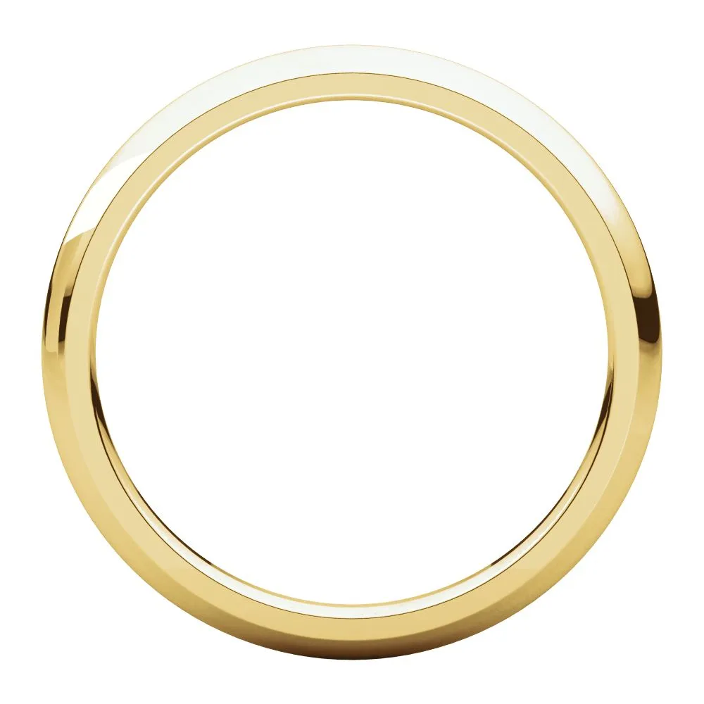 18k Yellow Gold 2mm Comfort Fit Band, Size 7
