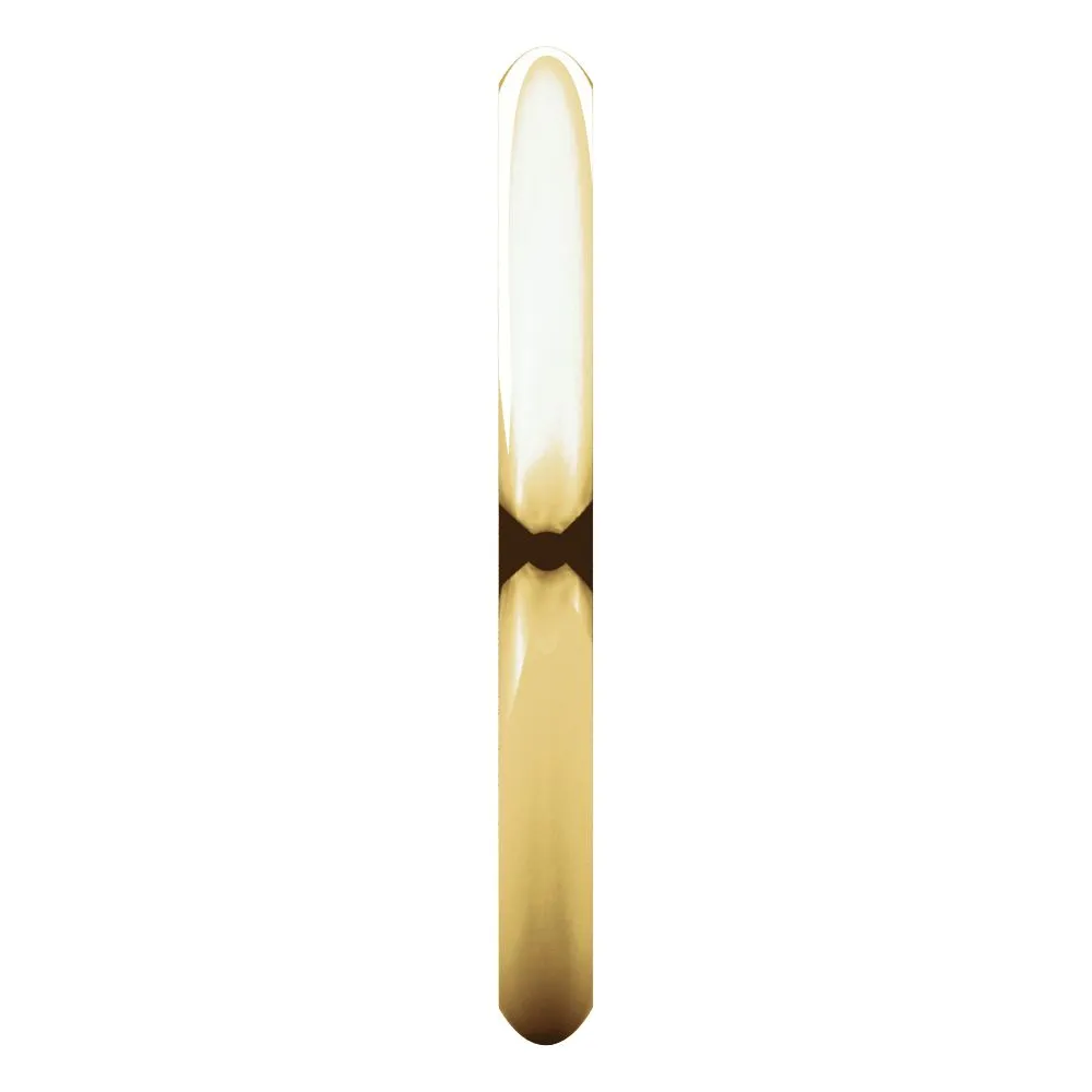 18k Yellow Gold 2mm Comfort Fit Band, Size 7