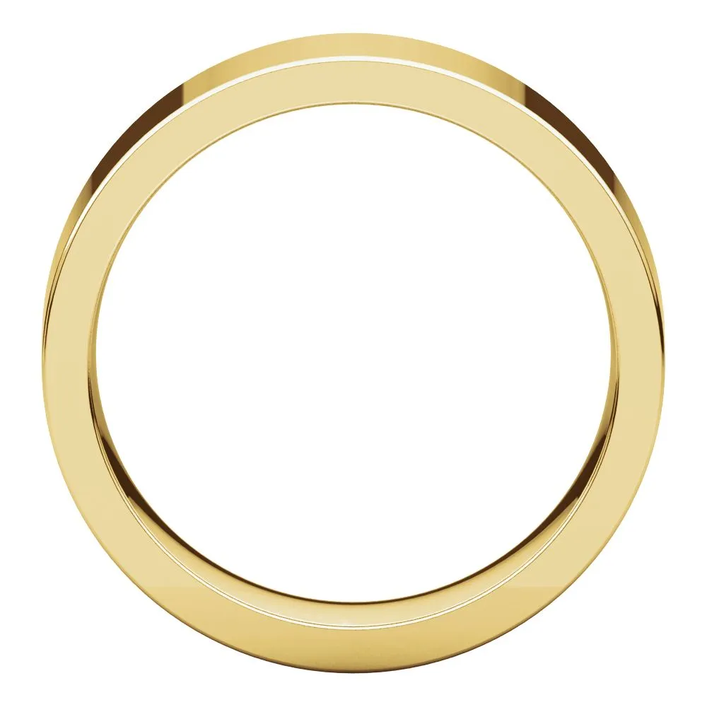 18k Yellow Gold 6mm Flat Comfort Fit Band, Size 11