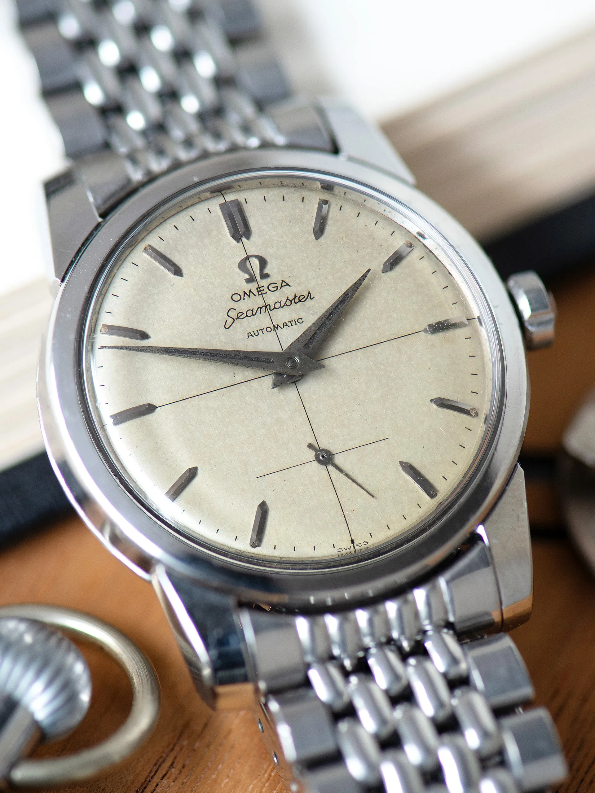 1956 Omega Seamaster Automatic (Ref. 2846-2848 1SC) 'Cal. 490' Silver "Crosshair" Dial