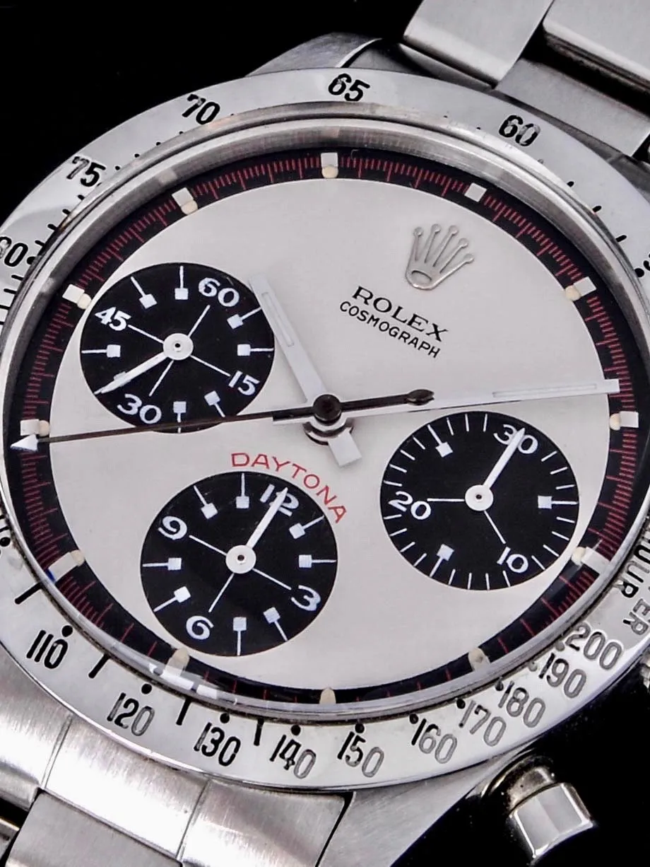 1968 Rolex Daytona 6239 "Paul Newman Exotic Dial" W/ Box and Rolex Service Papers