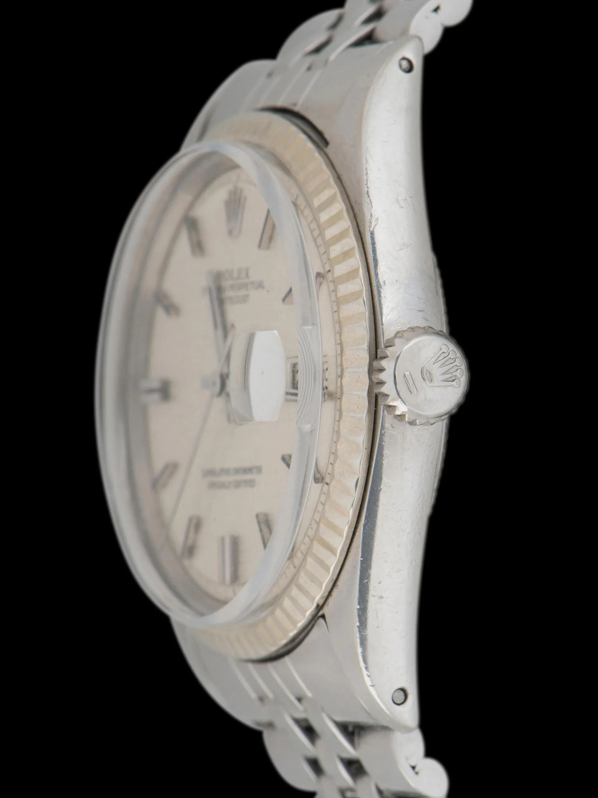 1970 Rolex Datejust (Ref. 1601) Non-Luminous Silver "Linen" Dial