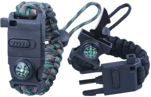 2 Pack Paracord Kit Firestarter Bracelet