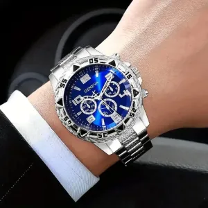 2-Pieces: High-End Fashion Handsome Quartz Wrist Watch