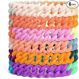 6 Pack Mosquito Repellent Bracelets for Adults and Kids, DEET-Free Insect & Bug Repellent Bands, Individually Wrapped Repellent Wristbands for Outdoor Camping Traveling