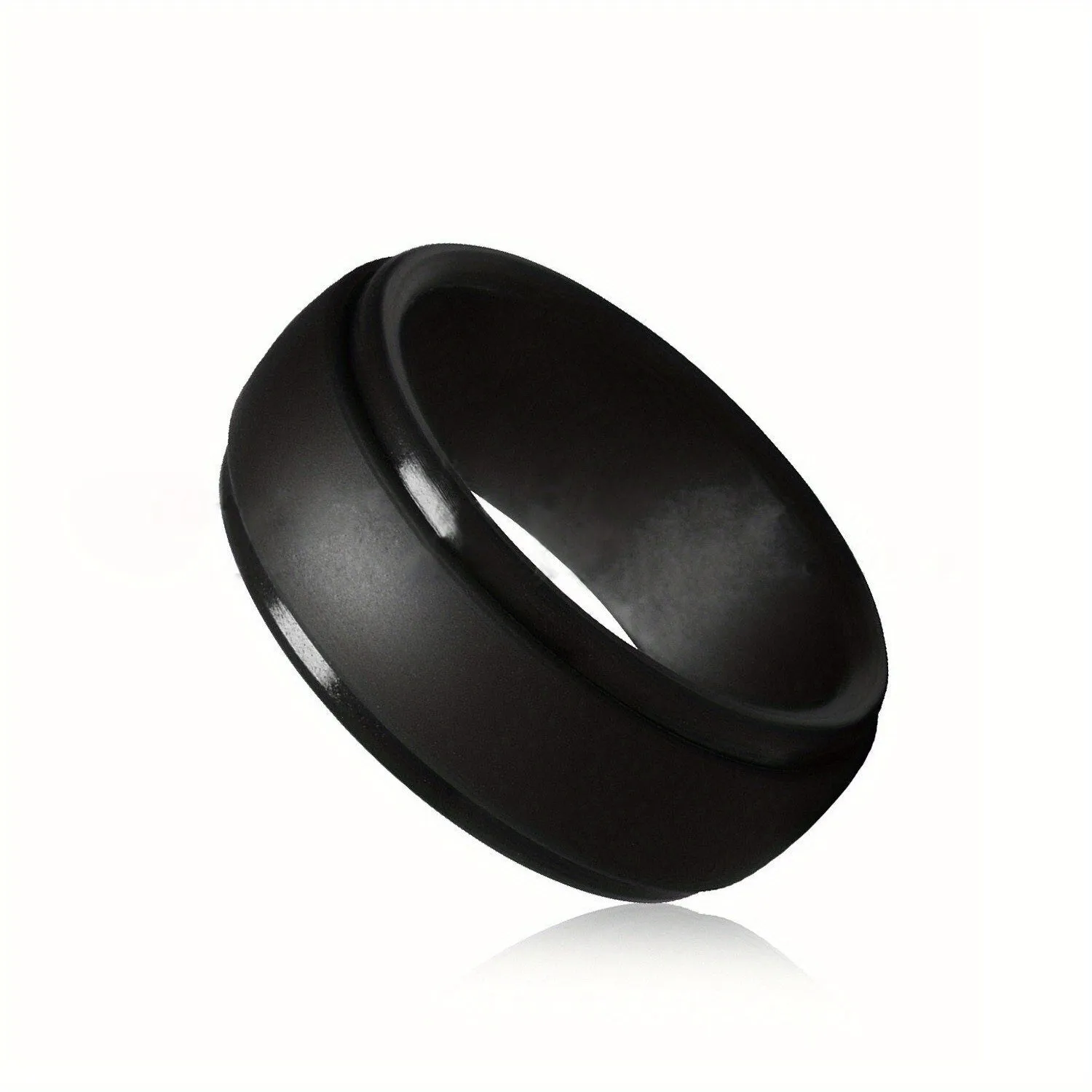 9MM Silicone Rubber Wedding Bands Men Women Rings Men's Jewelry