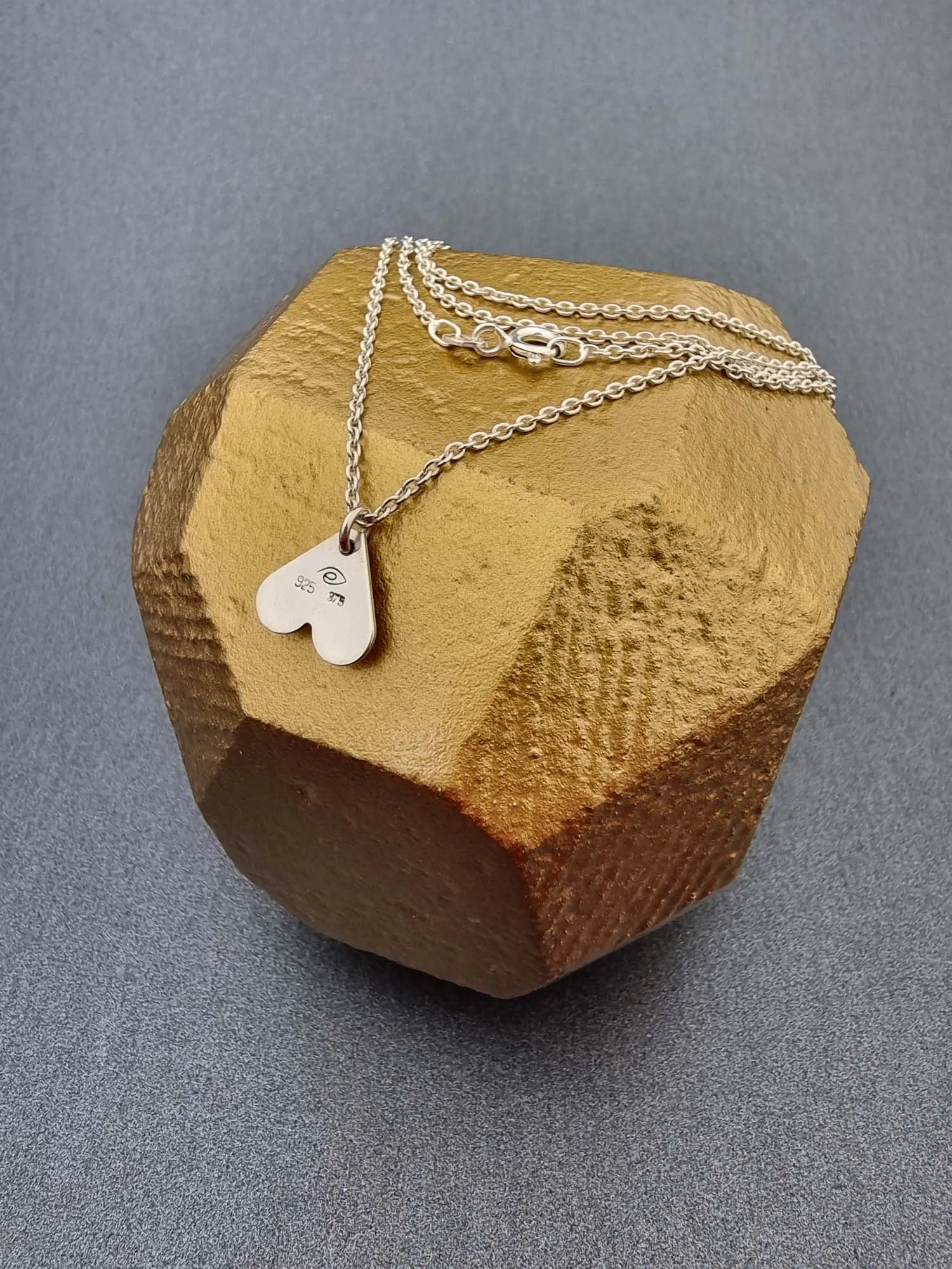 A BREAST FRIENDS - silver with 9ct gold necklace