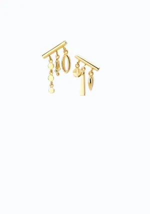 A New World Charm Bar Earring