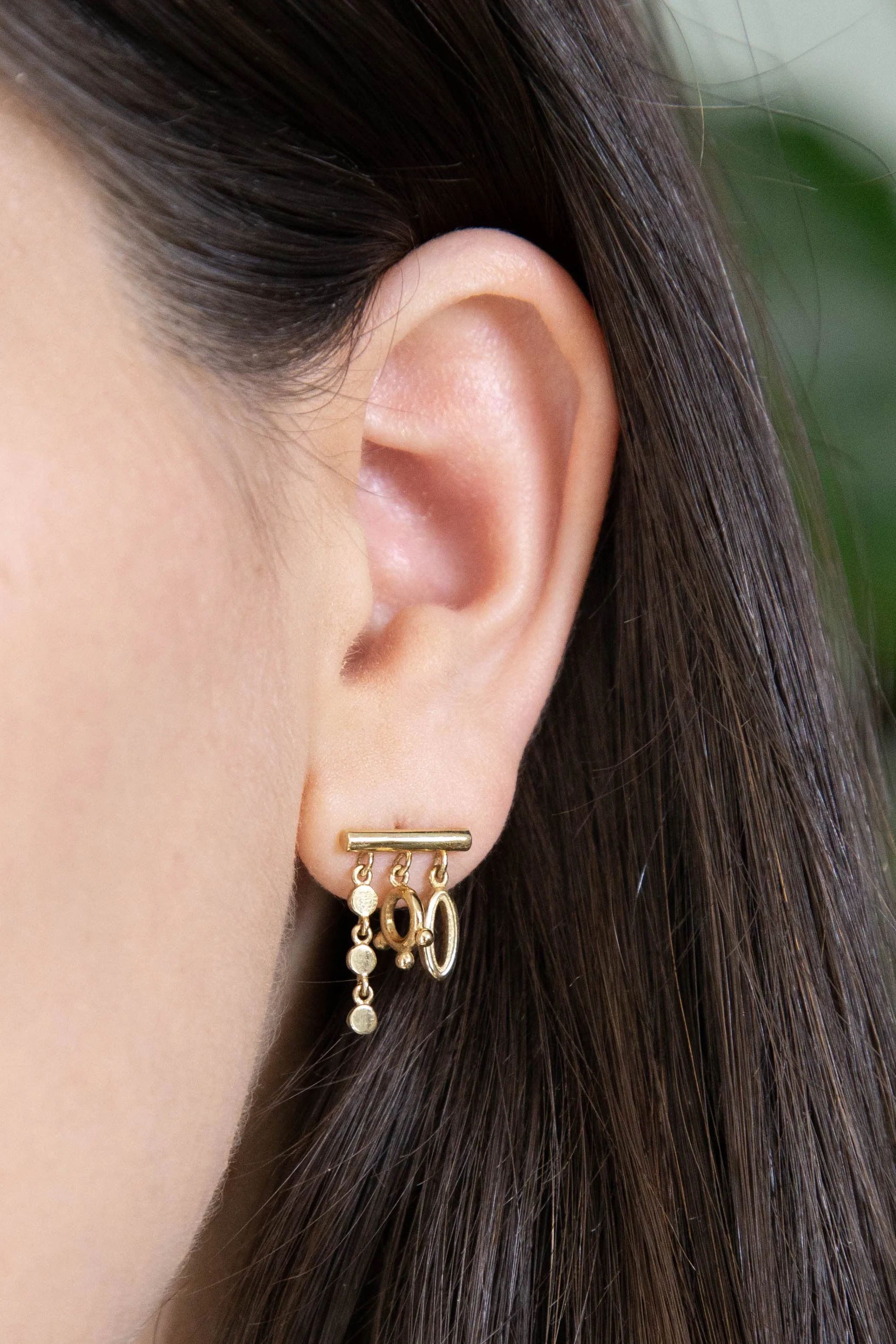 A New World Charm Bar Earring