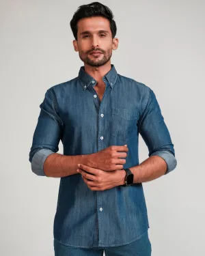 Active Denim Slim Fit-Dark Blue