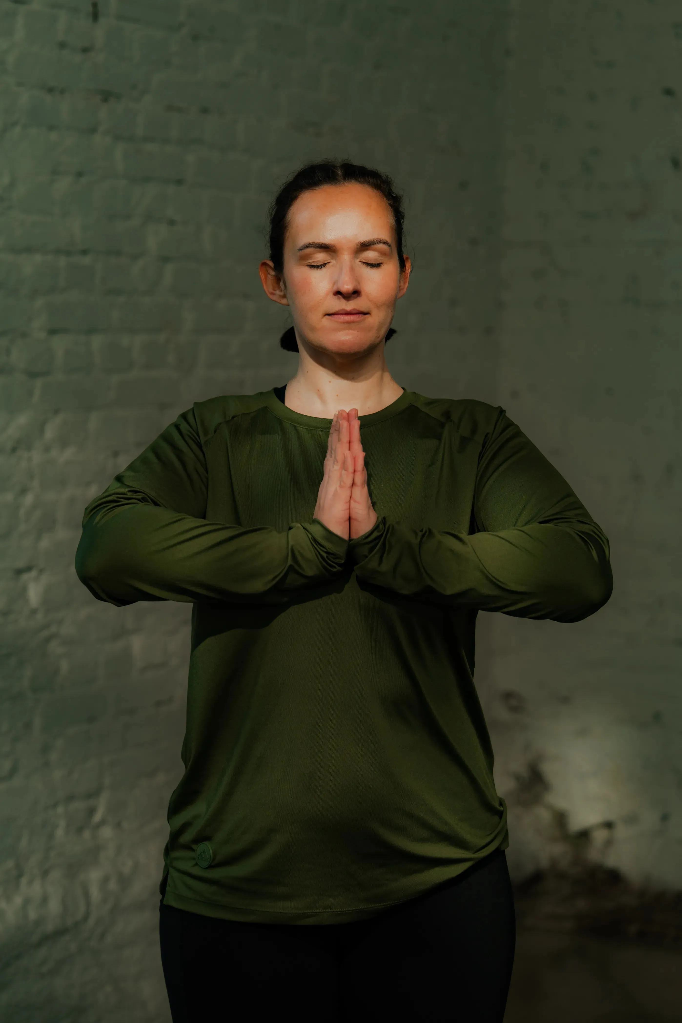 Active loose fit long sleeve - Dark green