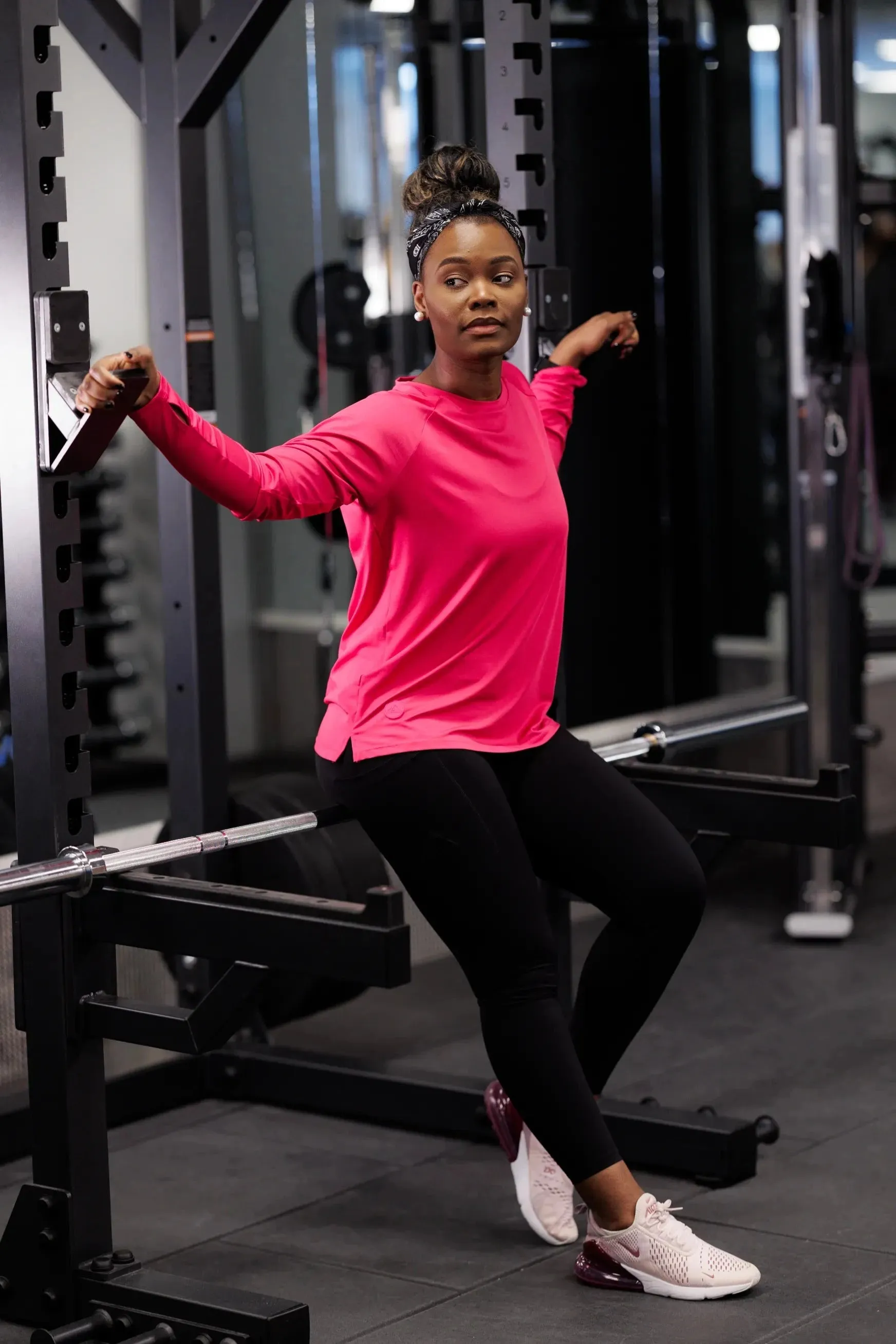 Active loose fit long sleeve - Pink