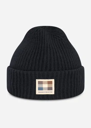 Active roll beanie - black