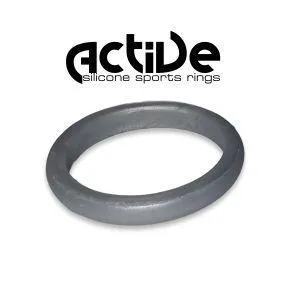 Active Silicone Sport Rings - Ladies Stacker Silver (Click product to choose size)