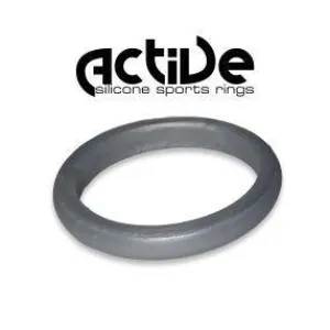 Active Silicone Sport Rings - Ladies Stacker Silver (Click product to choose size)