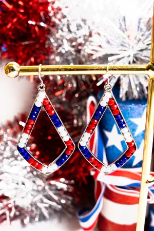 American Girl Teardrop Beaded Earrings