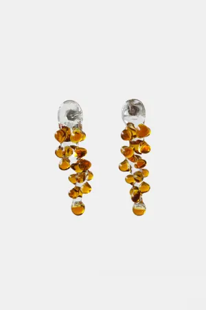 Amuletum Earrings in Amber