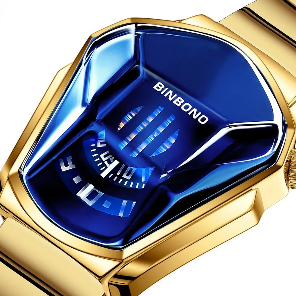 BINBANG Multifunctional Waterproof Mens Watch