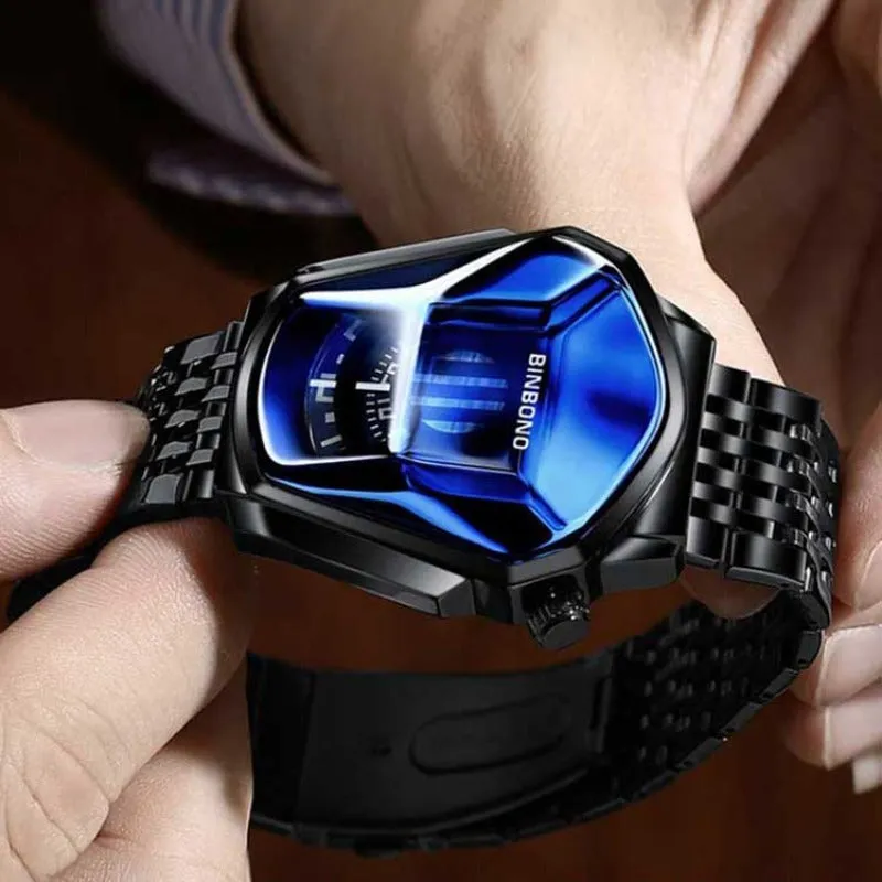 BINBANG Multifunctional Waterproof Mens Watch