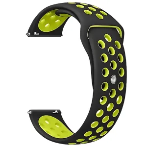 Black & Yellow Active Silicone Band for Samsung Watch