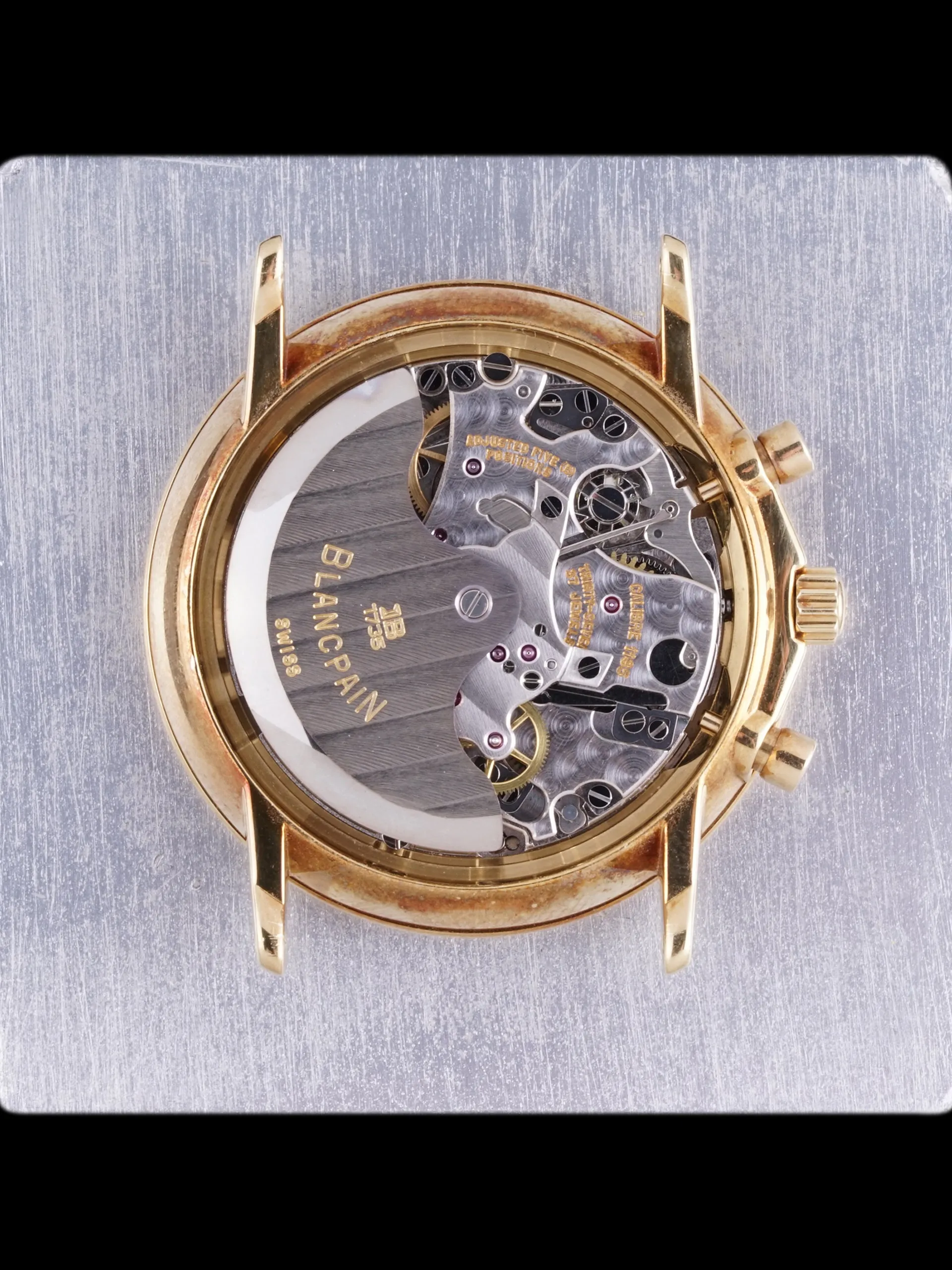 Blancpain 18k YG Villeret Chronograph (Ref. 1185-1418-55) "Tiffany & Co." W/ Boxes & Tiffany Letter