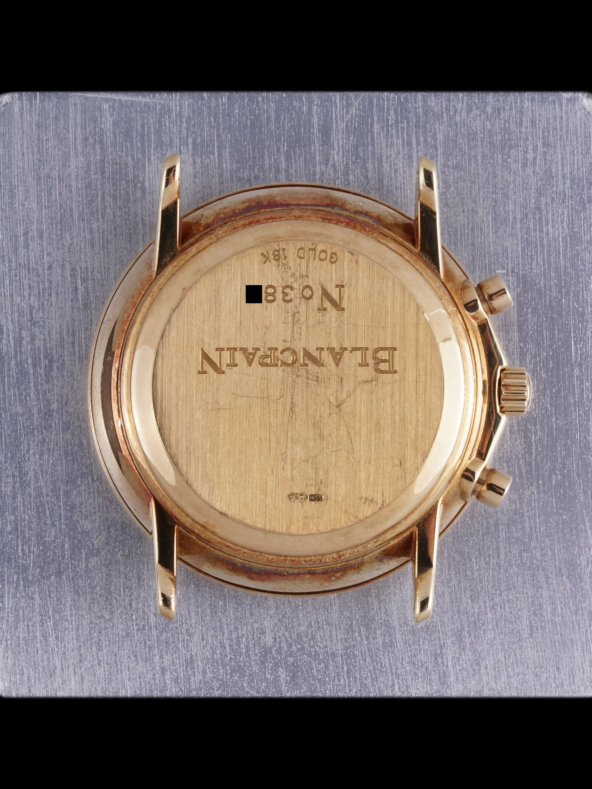 Blancpain 18k YG Villeret Chronograph (Ref. 1185-1418-55) "Tiffany & Co." W/ Boxes & Tiffany Letter