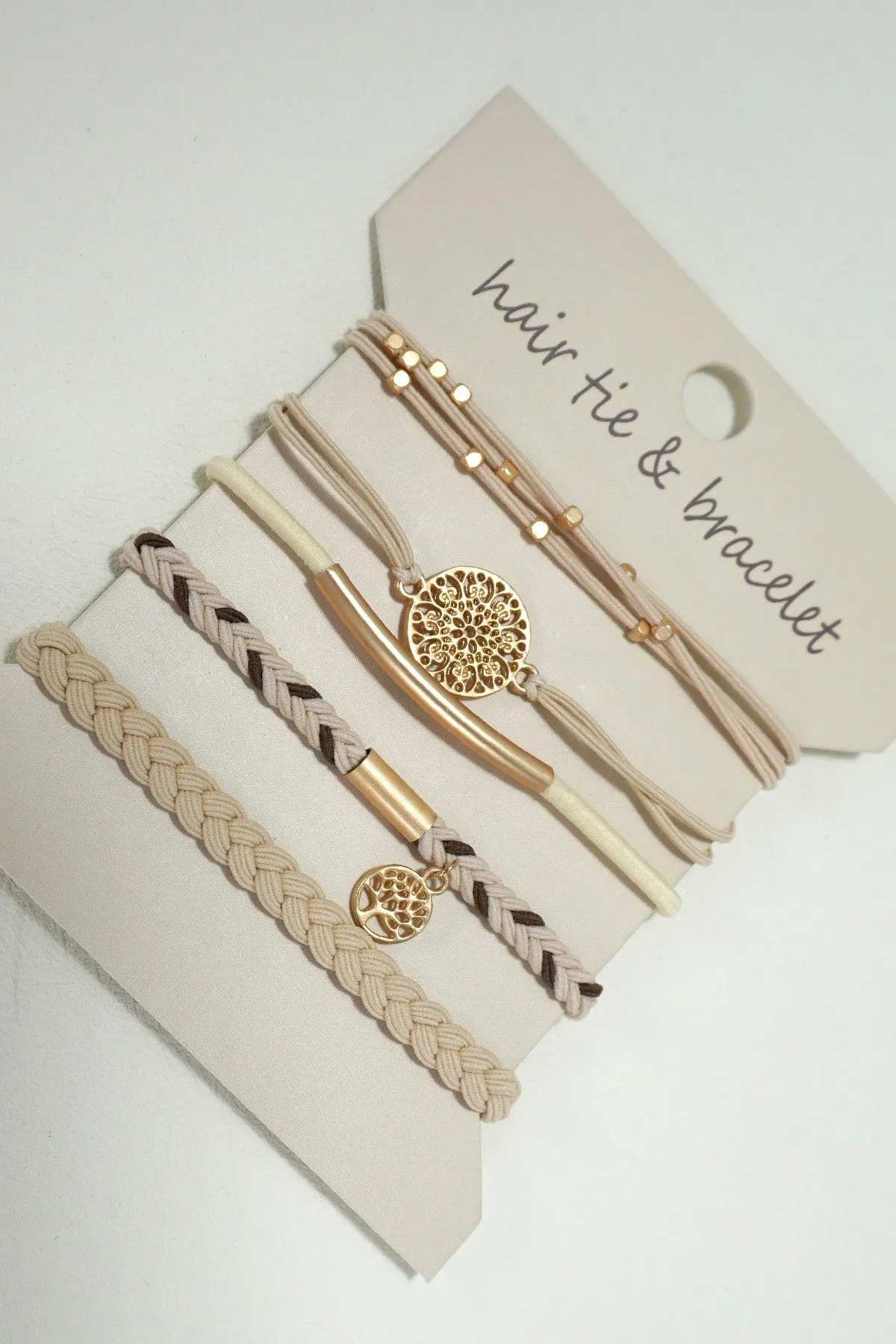 BOHO DUAL FUNCTION KNOT BRACELET HAIR TIES | 40BH100