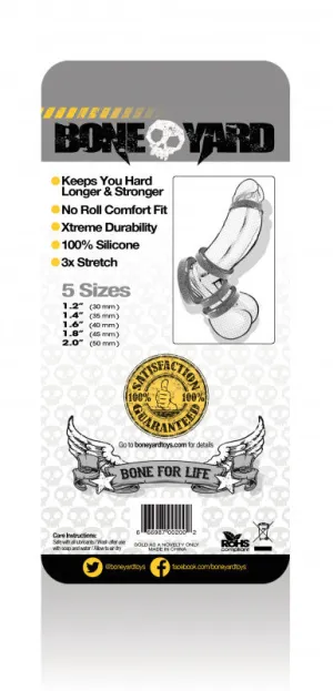 Boneyard Silicone Ring - Full Range 5 Pc Kit - Gray