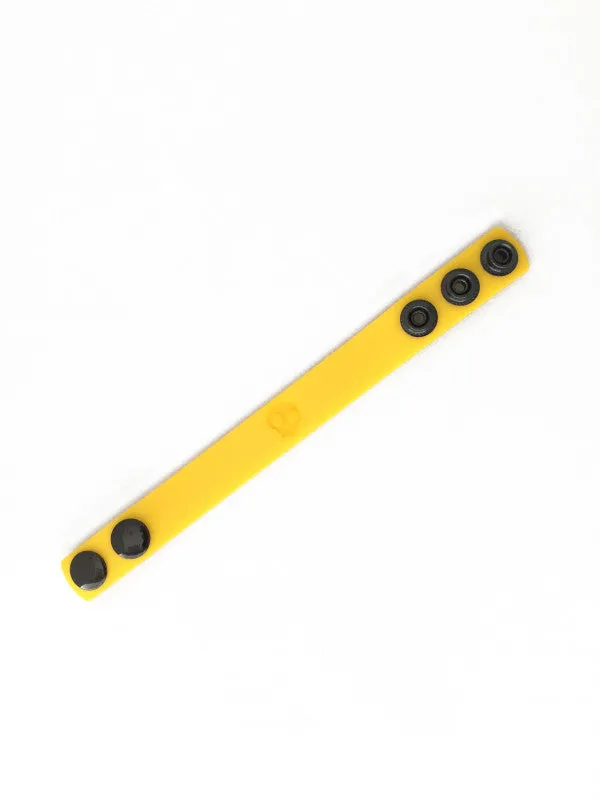 Boneyard Silicone  Strap 3 - Snap Ring - Yellow