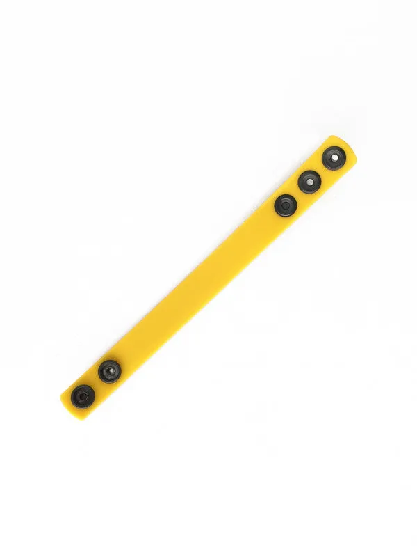 Boneyard Silicone  Strap 3 - Snap Ring - Yellow