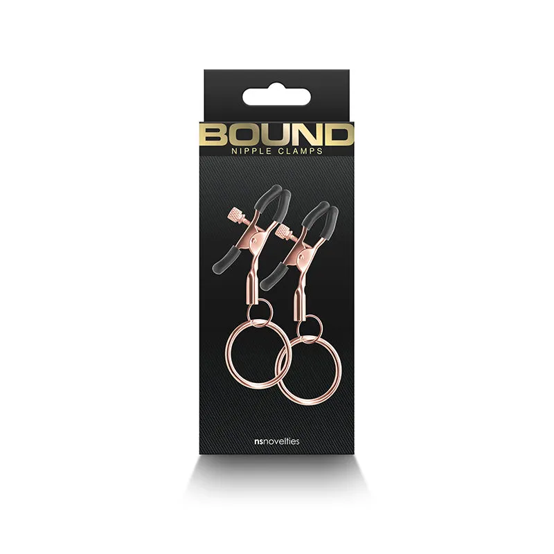 Bound Nipple Clamps - C2 - Rose Gold